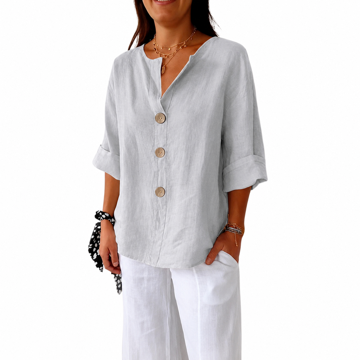 Chemise Maryline Décontractée en Lin